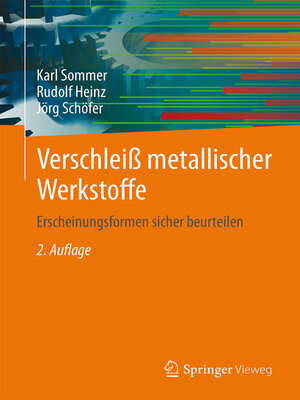 cover image of Verschleiß metallischer Werkstoffe